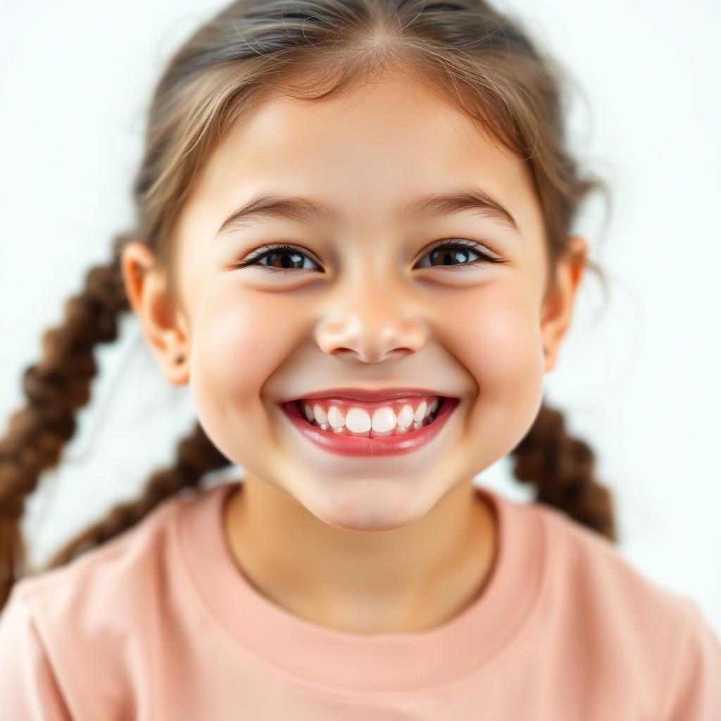 Young child with a healthy smile after visiting the pediatric dentist in Boca Raton, Florida